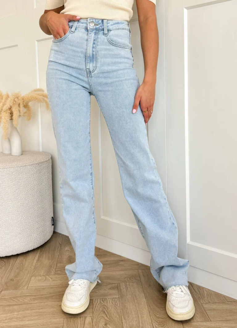 WIDE LEG JEANS BLUE