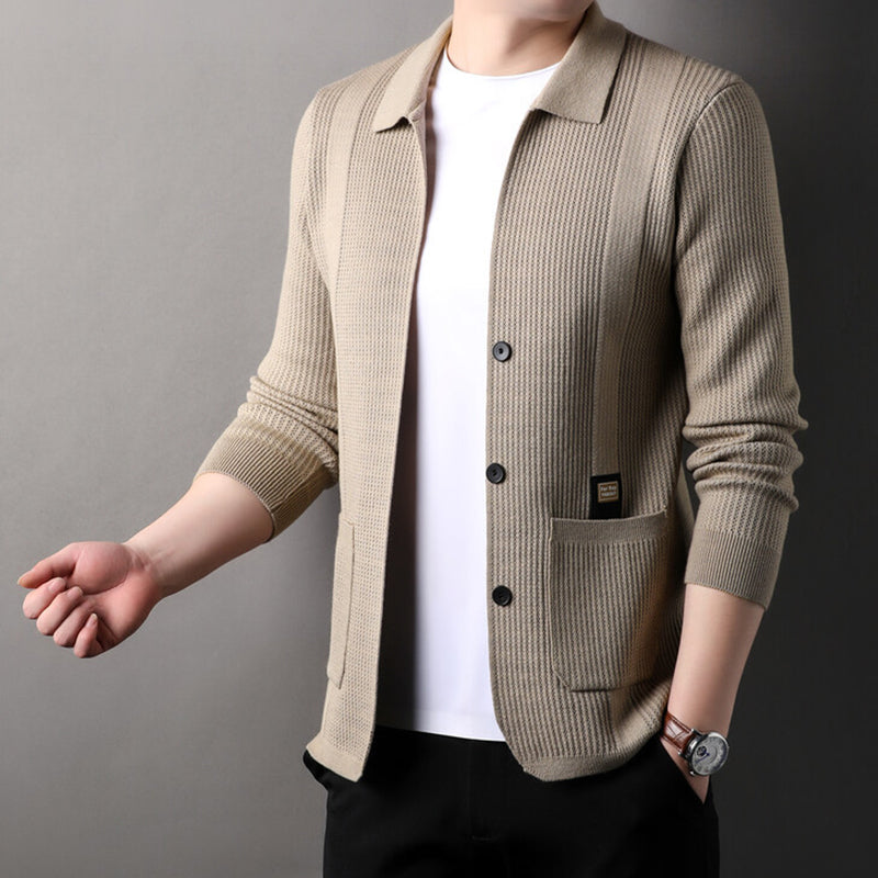 ELEGANT MEN´S KNITTED CARDIGAN